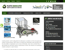 Tablet Screenshot of plasticgranulator.org